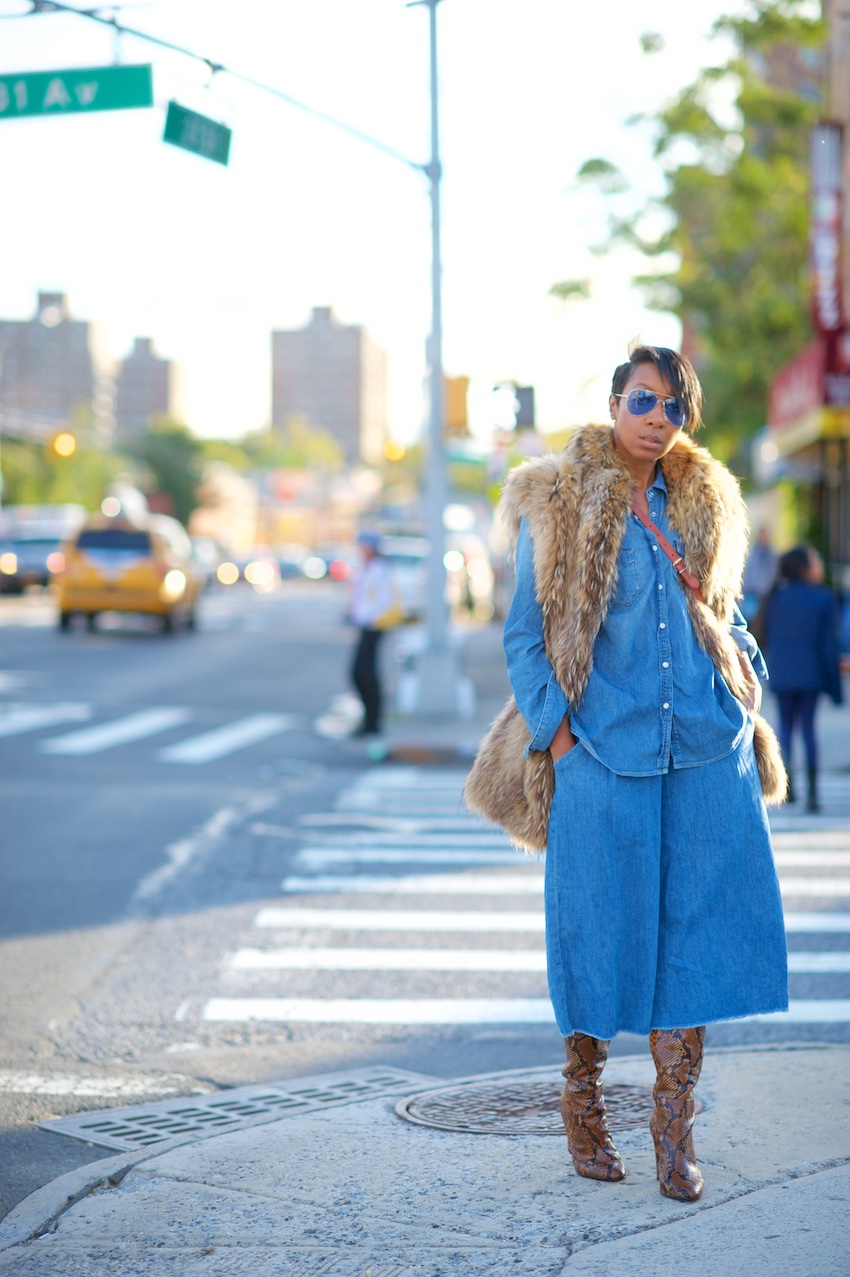 denim culottes