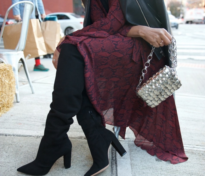 black suede over the knee boots