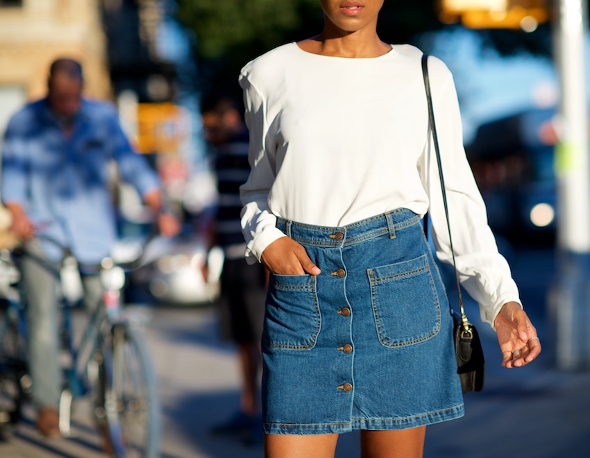 Aline denim skirts