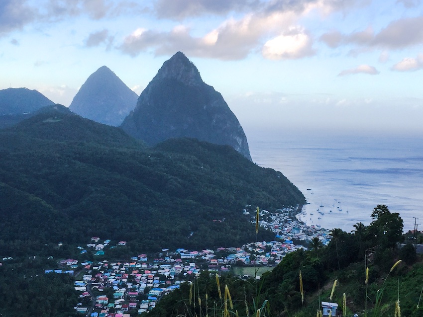 Pitons in st lucia