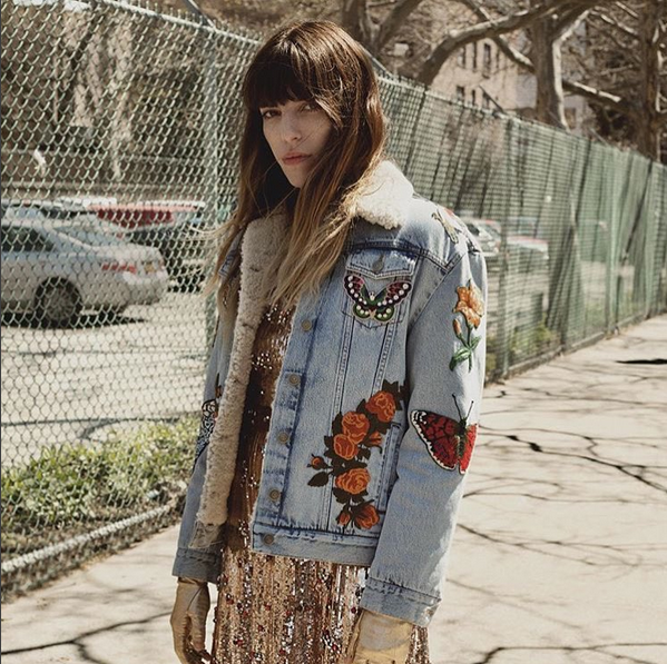 Gucci embroidered denim jacket