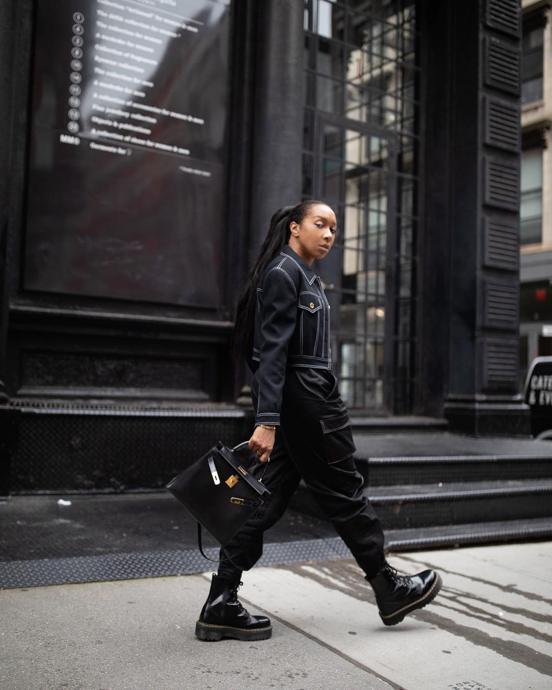 Cargo pants are being worn in the most experimentally stylish way