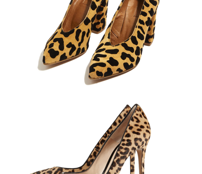 Leopard print heels