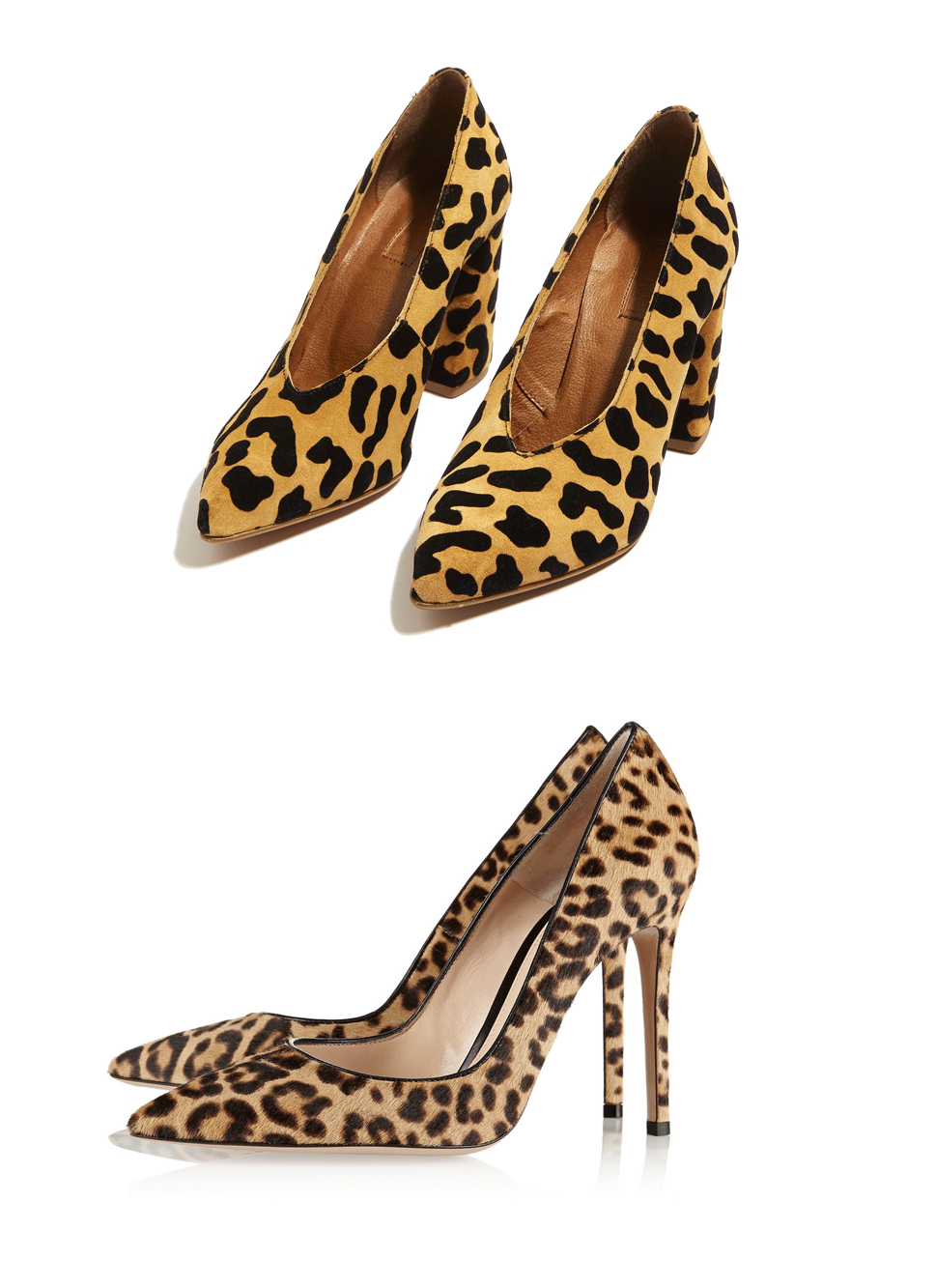 Leopard print heels