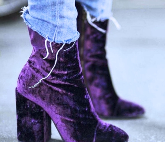 Dries van noten velvet boots